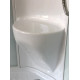 Душевая кабина Royal Bath RB 100HK6-WT четверть круга, поддон низкий, стекло прозрачное