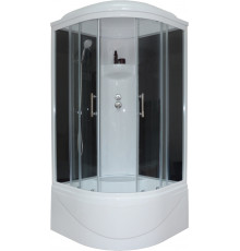 Душевая кабина Royal Bath RB 90BK6-BT четверть круга, поддон глубокий, стекло прозрачное