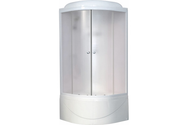 Душевая кабина Royal Bath RB 90BK6-WC четверть круга, поддон глубокий, стекло рифленое