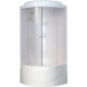 Душевая кабина Royal Bath RB 90BK6-WC четверть круга, поддон глубокий, стекло рифленое