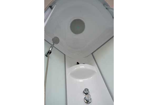 Душевая кабина Royal Bath RB 90HP6-WT квадратная, поддон низкий, стекло прозрачное