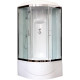 Душевая кабина Royal Bath RB 90BK6-WT-CH четверть круга, поддон глубокий