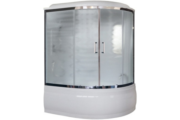 Душевой бокс Royal Bath RB 150ALP-C-СН L прямоугольный-асимметричный, с гидромассажем