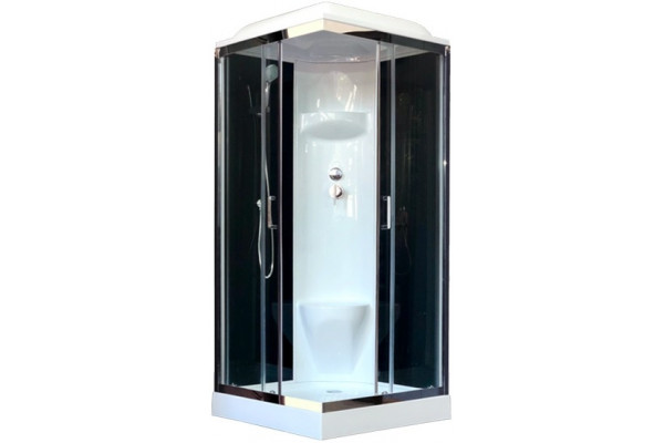 Душевая кабина Royal Bath RB 90НР6-ВT-СН квадратная, поддон низкий