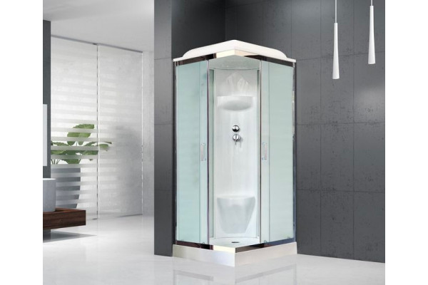 Душевая кабина Royal Bath RB 90НР6-WС-СН квадратная, поддон низкий