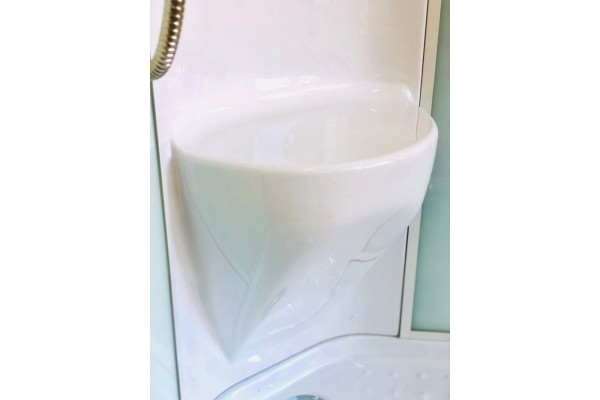 Душевая кабина Royal Bath RB 80НР7-WT-СН квадратная, поддон низкий
