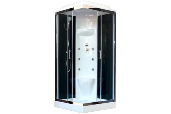 Душевая кабина Royal Bath RB 90НР7-ВT-СН квадратная, поддон низкий