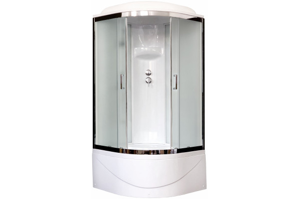 Душевая кабина Royal Bath RB 90BK6-WC-CH четверть круга, поддон глубокий