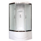 Душевая кабина Royal Bath RB 90BK6-WC-CH четверть круга, поддон глубокий