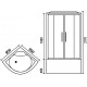 Душевая кабина Royal Bath RB 90BK6-WC-CH четверть круга, поддон глубокий