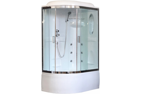Душевая кабина Royal Bath RB 8120ВК2-Т-CH R прямоугольная-асимметричная, поддон глубокий