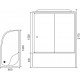 Душевая кабина Royal Bath RB 8120ВК6-ВT-CH R прямоугольная-асимметричная, поддон глубокий