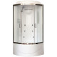 Душевая кабина Royal Bath RB 90BK2-M-CH четверть круга, поддон глубокий, с гидромассажем
