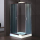 Душевой уголок Royal Bath RB 90НP-C-СН с поддоном, квадратный, двери раздвижные