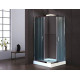 Душевой уголок Royal Bath RB 90НP-C-СН с поддоном, квадратный, двери раздвижные