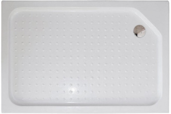 Душевой уголок Royal Bath RB 8120HP-C-СН R, с поддоном, прямоугольный, двери раздвижные