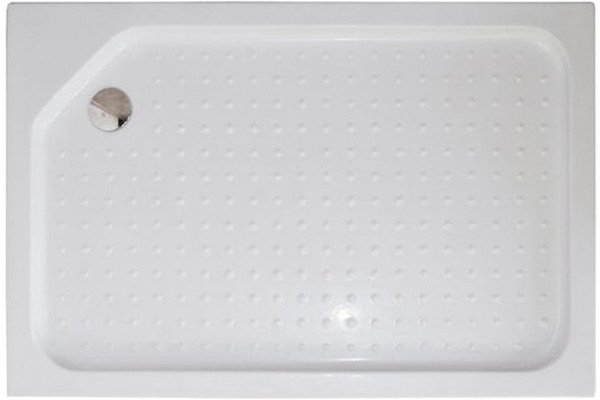 Душевой уголок Royal Bath RB 8120HP-C-СН L, с поддоном, прямоугольный, двери раздвижные