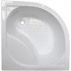 Душевой уголок Royal Bath RB 90BK-C-CH с поддоном, четверть круга, двери раздвижные