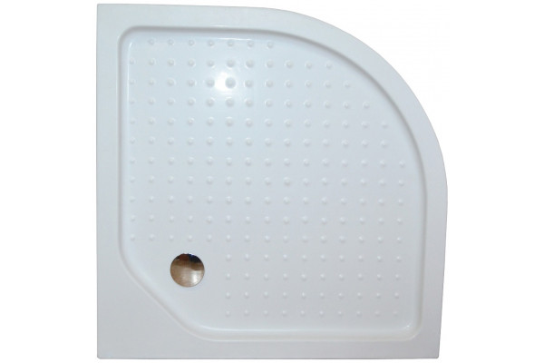 Душевой уголок Royal Bath RB 100HK-T-CH с поддоном, четверть круга, двери раздвижные