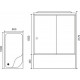 Душевая кабина Royal Bath BP RB8100BP2-M-R прямоугольная, поддон глубокий