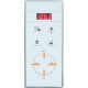 Душевая кабина Royal Bath RB8120BK1-T-CH-L+EL поддон глубокий, стекло прозрачное