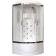 Душевая кабина Royal Bath RB100NRW-C-CH+Р четверть круга, поддон глубокий