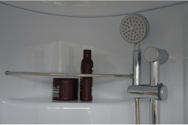 Душевая кабина Royal Bath RB100NRW-C-CH+Р четверть круга, поддон глубокий