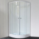 Душевой уголок Royal Bath HKD RB 100 HKD-T 100x100 четверть круга, двери раздвижные