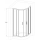 Душевой уголок Royal Bath HKD RB 100 HKD-T 100x100 четверть круга, двери раздвижные