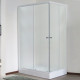 Душевой уголок Royal Bath HPD RB 8100 HPD-C 100x80 прямоугольный, двери раздвижные