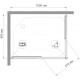 Душевой уголок Royal Bath HPD RB 8100 HPD-C 100x80 прямоугольный, двери раздвижные