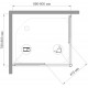 Душевой уголок Royal Bath HPD RB8090 HPD-T-CH 90x80 прямоугольный, двери раздвижные
