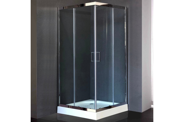 Душевой уголок Royal Bath HPD RB90 HPD-T-CH 90x90 квадратный, двери раздвижные