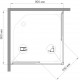 Душевой уголок Royal Bath HPD RB90 HPD-T-CH 90x90 квадратный, двери раздвижные