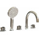 Смеситель Royal Bath Tudor RB104 на борт ванны двухвентильный, серебро