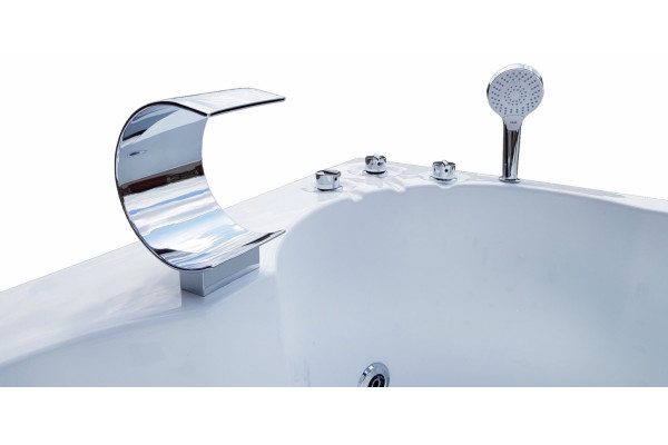 Смеситель Royal Bath Hardon RB611 на борт ванны двухвентильный, серебро
