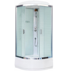 Душевая кабина Royal Bath CK RB90CK5-WC-CH четверть круга, поддон средний