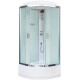Душевая кабина Royal Bath CK RB90CK5-WC-CH четверть круга, поддон средний