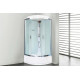 Душевая кабина Royal Bath CK RB90CK5-WC-CH четверть круга, поддон средний