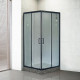 Душевой уголок Royal Bath HPD RB100HPD-C-BL 100x100 квадратный, двери раздвижные