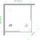 Душевой уголок Royal Bath HPD RB100HPD-C-BL 100x100 квадратный, двери раздвижные