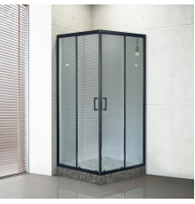Душевой уголок Royal Bath HPD RB80HPD-C-BL 80x80 квадратный, двери раздвижные