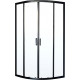 Душевой уголок Royal Bath HKD RB90HKD-T-BL 90x90 четверть круга, двери раздвижные