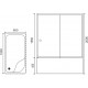 Душевой уголок Royal Bath BP RB8100BP-T-BL-R 100x80 с поддоном, прямоугольный, двери раздвижные
