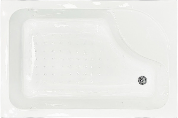 Душевой уголок Royal Bath BP RB8100BP-T-BL-R 100x80 с поддоном, прямоугольный, двери раздвижные