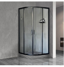 Душевой уголок Royal Bath HKD RB100HKD-T-BL 100x100 четверть круга, двери раздвижные