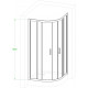 Душевой уголок Royal Bath HKD RB100HKD-T-BL 100x100 четверть круга, двери раздвижные