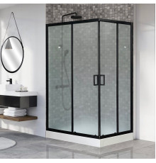Душевой уголок Royal Bath HP RB8120HP-C-BL-L 120x80 с поддоном, прямоугольный, двери раздвижные
