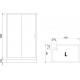 Душевой уголок Royal Bath HP RB8120HP-C-BL-L 120x80 с поддоном, прямоугольный, двери раздвижные