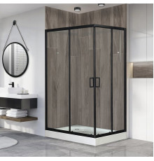 Душевой уголок Royal Bath HP RB8120HP-T-BL-L 120x80 с поддоном, прямоугольный, двери раздвижные